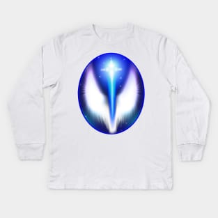 ArchAngel Michael Emblem of Protection Kids Long Sleeve T-Shirt